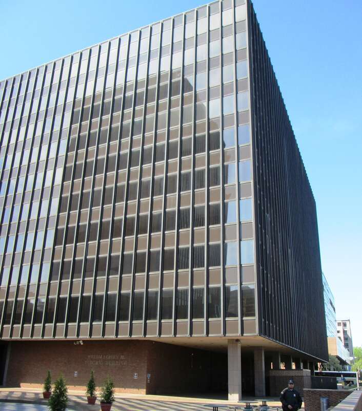 The William J. Green, Jr. Federal Building at 600 Arch Street between N. 6th and N. 7th Streets in the center City area of Philadelphia is, with the James A. Byrne United States Courthouse, part of the largest Federal complex in Philadelphia, with