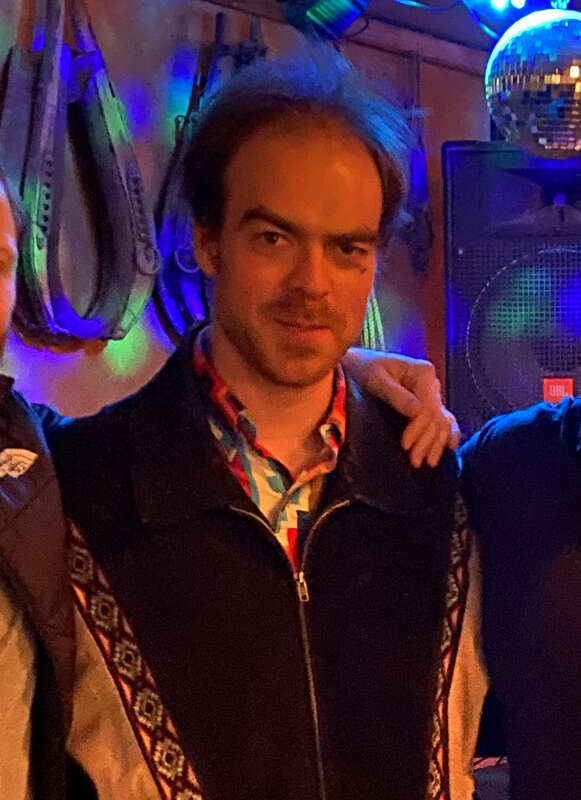 Izaak Opatz after his concert in Marfa, TX.