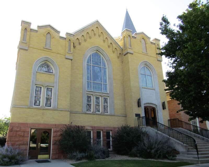 LDS chapel in Salt Lake City, Utah.