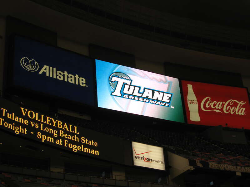 The Mercedes-Benz Superdome (originally Louisiana Superdome and commonly The Superdome) is a domed sports and exhibition venue, located in the Central Business District of New Orleans, Louisiana, USA. Plans were drawn up in 1967, by the New Orleans