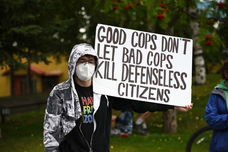 March on Alaska event in Anchorage, Alaska. Presented by the Alaska Black Caucus. September 7, 2020.

This photo is available for free public use. Please provide credit in the following format: &quot;Photo courtesy Paxson Woelber, The Alaska Landmine&quot;