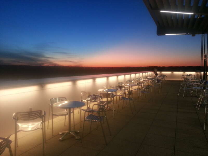 North Carolina State University James B. Hunt Jr. Library Skyline Terrace. Raleigh, North Carolina, taken 2013-01-09.