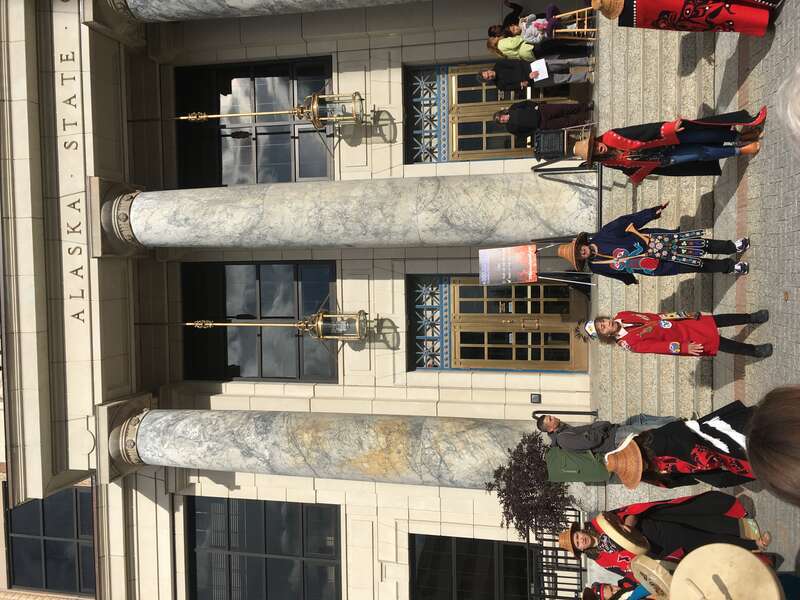 Rise for Climate! outside the State Capitol of Alaska; Juneau.