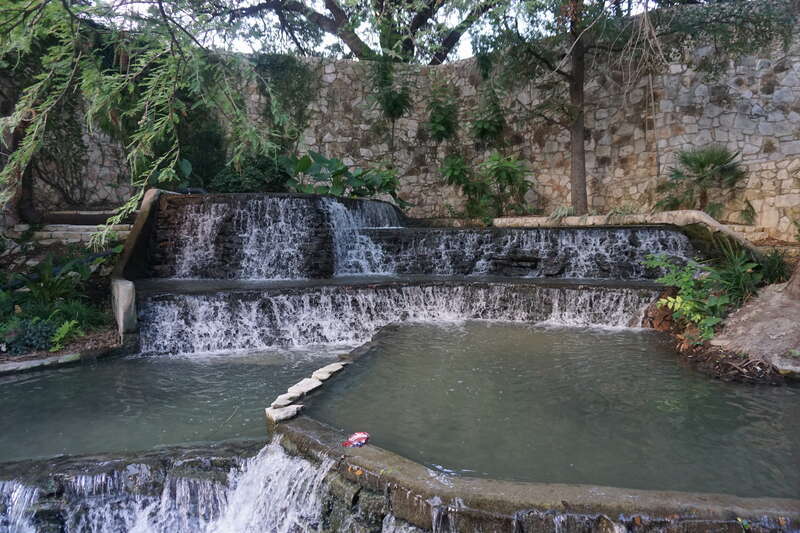 The San Antonio River Walk in San Antonio, Texas (United States).