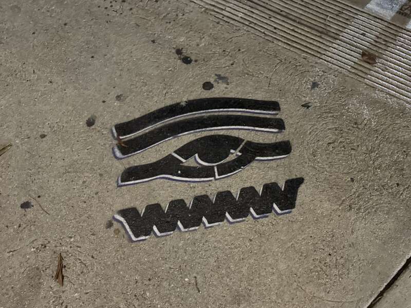 Stencil graffiti in Los Angeles, California