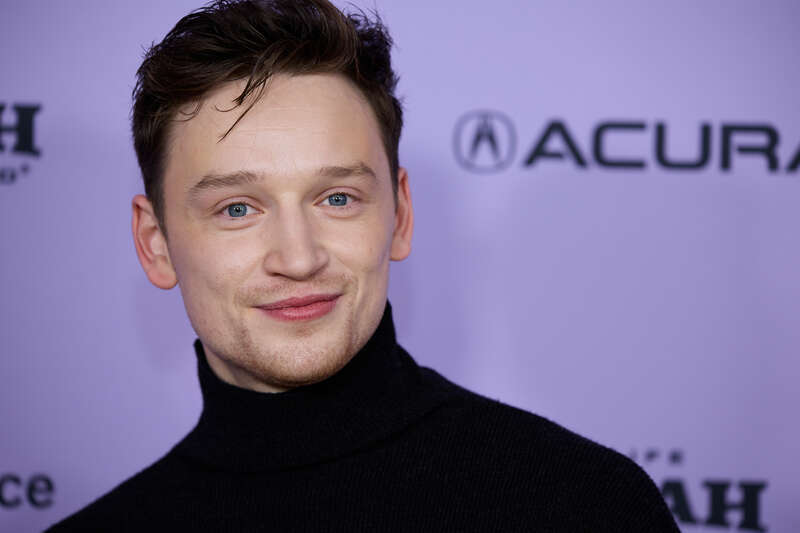 British actor Louis Greatorex at the premiere of the movie Layla at the 40th Sundance Film Festival in Park City, Utah, on January 18, 2024
