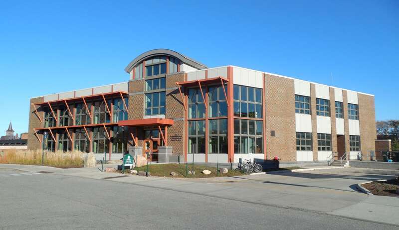 George D. Aiken Center at the University of Vermont (southern entrance); home of the Rubenstein School of Environment &amp;amp; Natural Resources, 2016