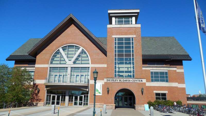 Dudley H. Davis Center at the University of Vermont (AM view looking west), 2016