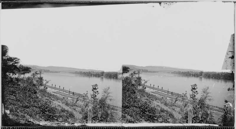 Original Caption: View on Tennessee River. Fort Sherman in distance
U.S. National Archives’ Local Identifier:  111-B-586
From:: Series: Mathew Brady Photographs of Civil War-Era Personalities and Scenes, (Record Group 111)
Photographer: Brady,