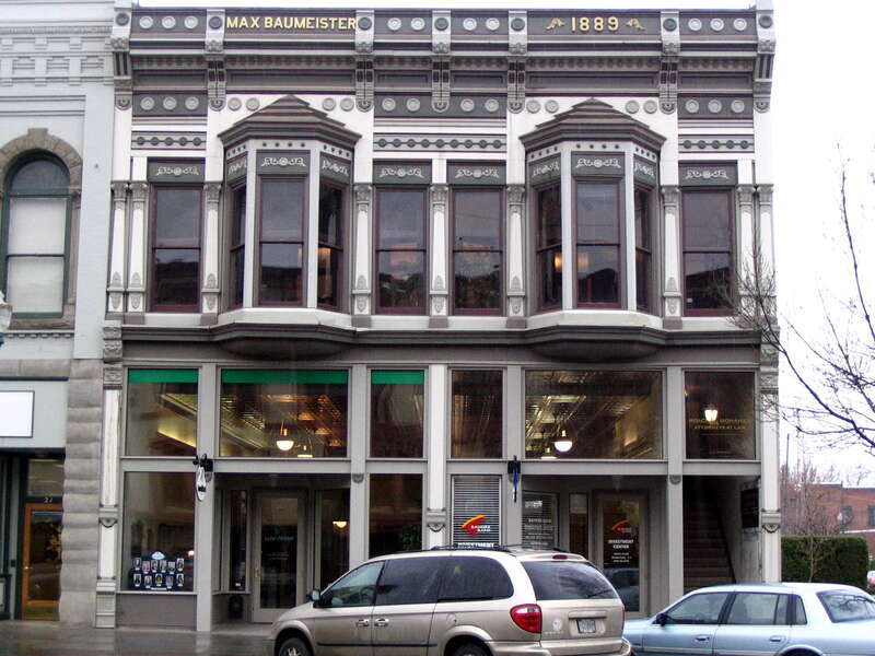 The Max Baumeister Building in Walla Walla, Washington.
