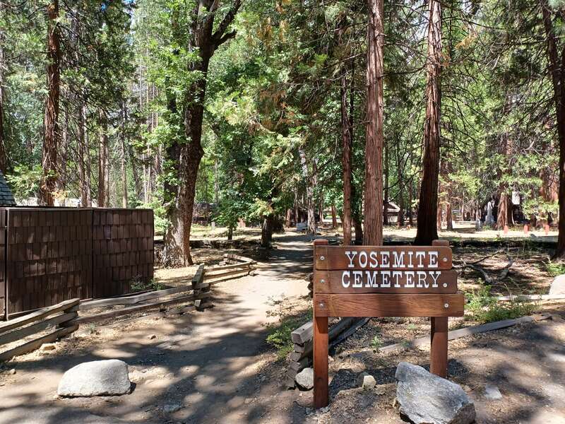 Yosemite Cemetery in Yosemite Valley, California, United States.