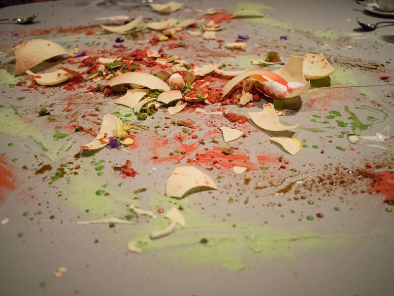 White Chocolate, strawberry, english pea, lemon