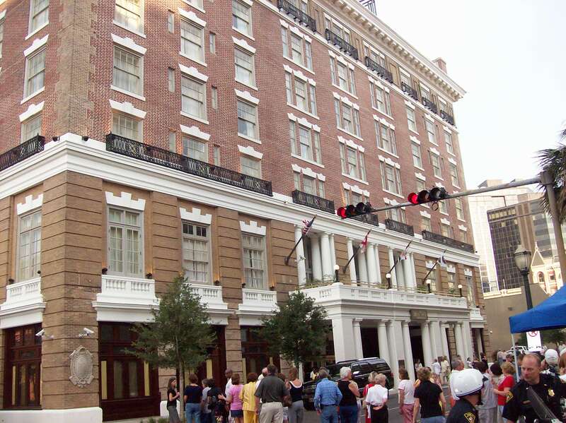 26 North Royal Street (Battle House Royale/Battle House Hotel) within the Lower Dauphin Street Historic District in Mobile, Alabama. 7 stories. (c. 1908).