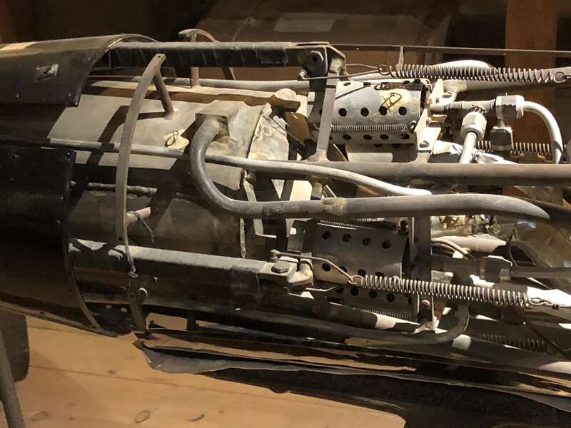 Combustion chamber of Dr. Goddard’s 1939 series L-C rocket.