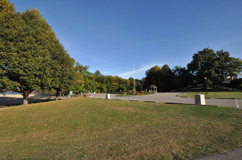 Endicott Rock State Park, Weirs Beach (Laconia), New Hampshire.  Eastward view of the park.
