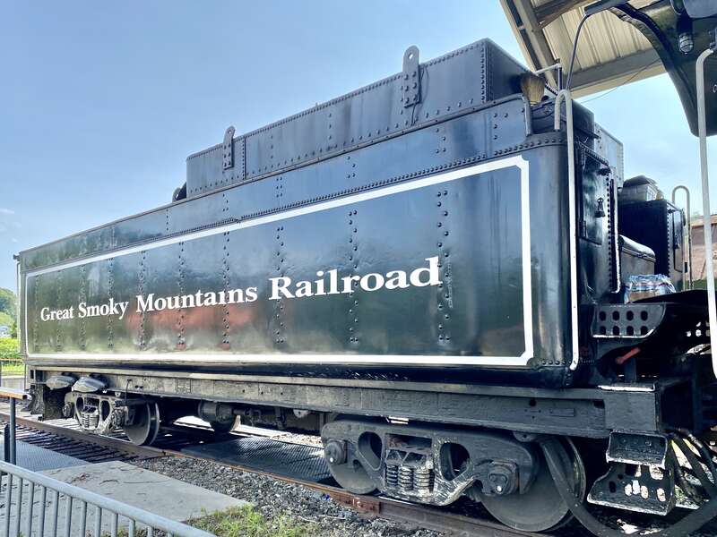 Great Smoky Mountains Railroad 1702 is an S160 class 2-8-0 &quot;Consolidation&quot; type steam locomotive built in September 1942 by the Baldwin Locomotive Works in Philadelphia, Pennsylvania, originally for the U.S. Army Transportation Corps during World War