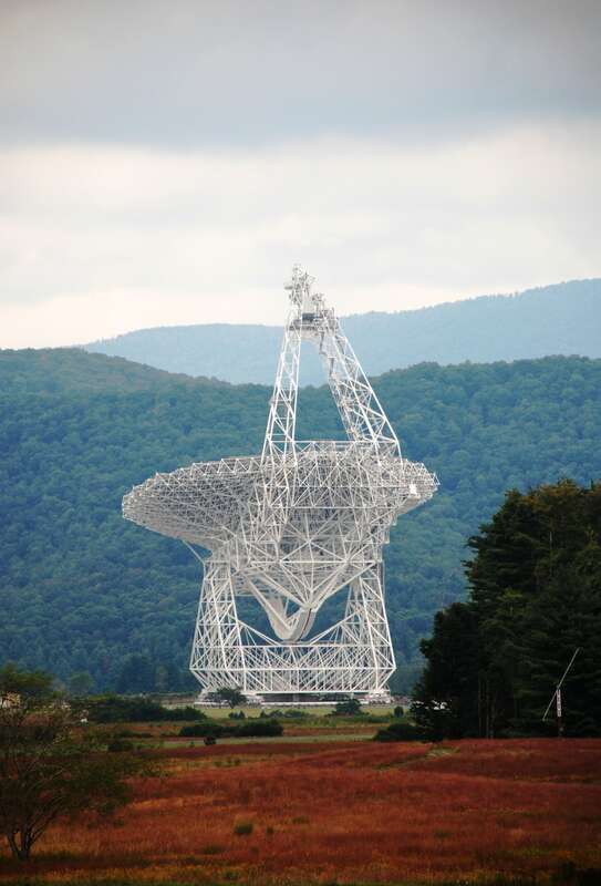 Green Bank Telescope at National Radio Astronomy Observatory in Green Bank, West Virginia.