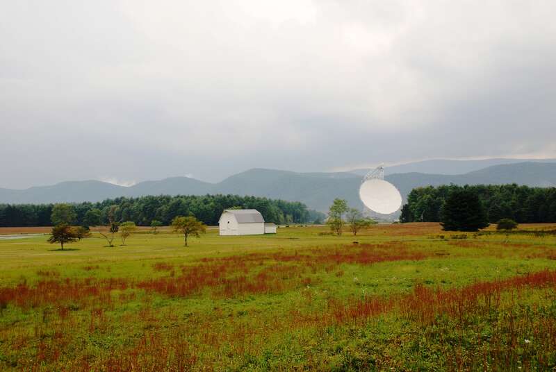 Green Bank Telescope at National Radio Astronomy Observatory in Green Bank, West Virginia.