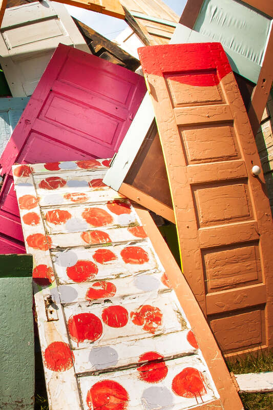 500px provided description: Heidelberg Project Detroit, MI [#color ,#heidelberg ,#doors ,#michigan ,#detroit]