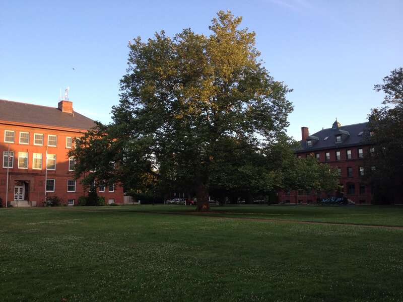 Former complex of the now-closes Hyannis State Teacher's College, now made up of town offices.