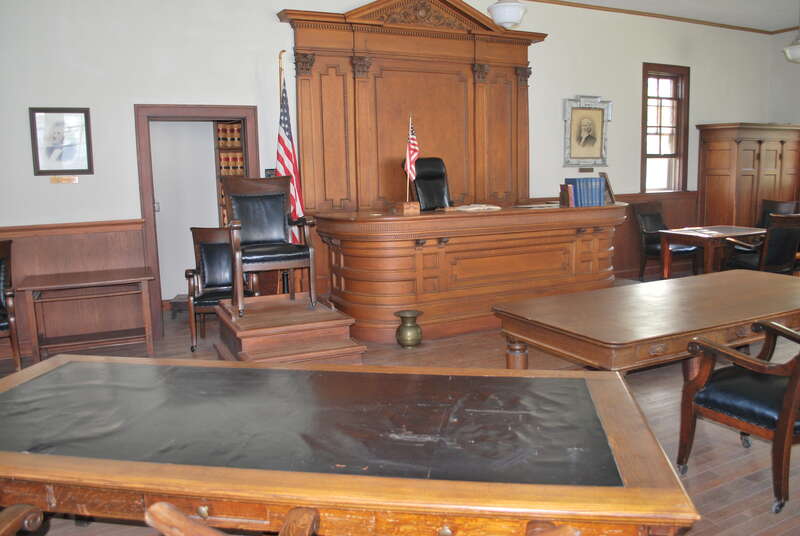 Recreated Cass County District Courthouse inside the Hagemeister School #2, District #31 originally in Berlin Township near Argusville, ND
Bonanzaville USA 
Museum of the Cass County Historical Society

West Fargo, ND