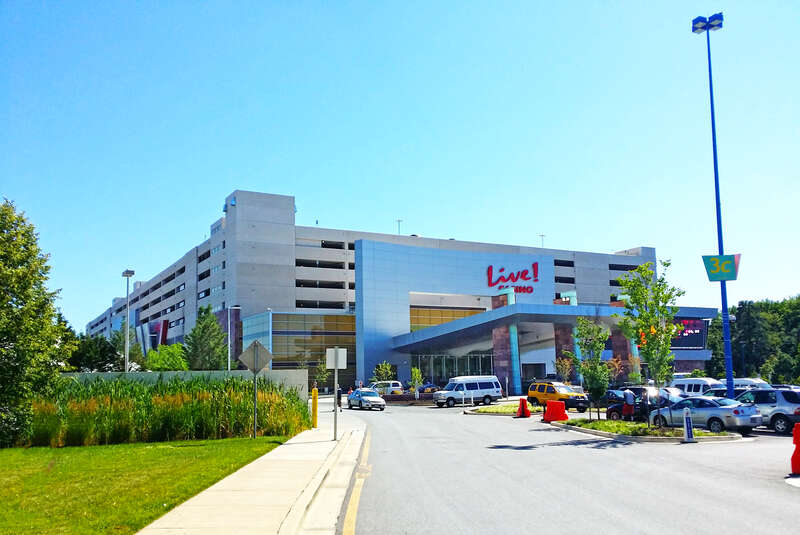 Exterior view of the Maryland Live! Casino at Arundel Mills Mall.