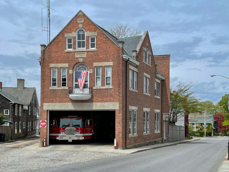 Newport (RI) fire station No. 5 at Touro and Mary Streets.