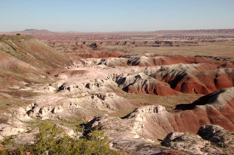Landscape of the Painted Desert in Arizona.