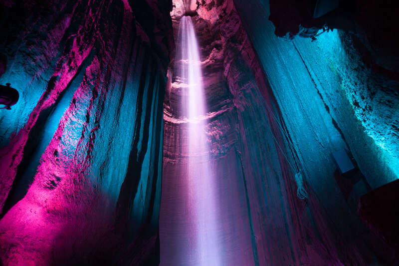 500px provided description: This place is one of the most faboules  places I have ever visited in the United States. We were 1100ft under the ground. We can say it`s the deepest commercial falls in the states. It was a big challenge for me as