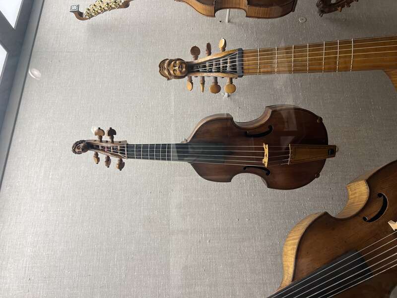 Soprano viola da gamba displayed at the MFA in Boston