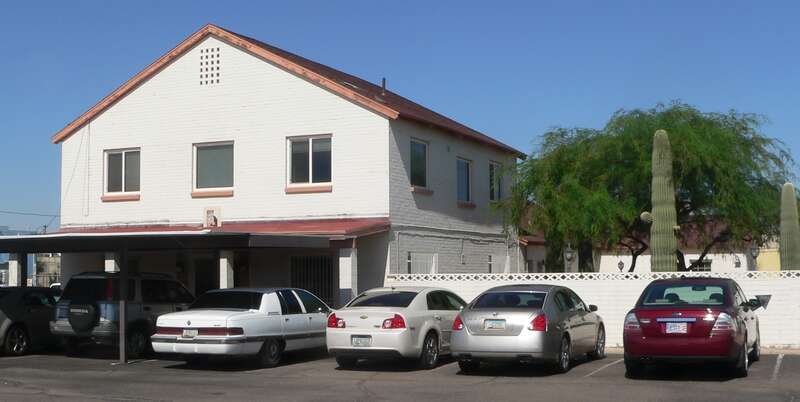 St. Anthony's rectory in Casa Grande, Arizona.  View is from the east.