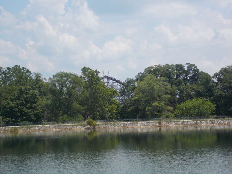 The Legend Roller Coaster - View across Lake Rudolph