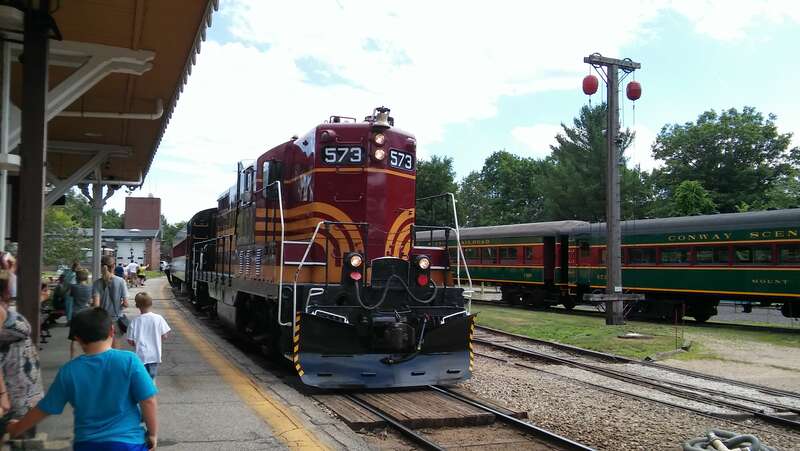 This operational engine was built in 1950 and is a ex-Maine Central unit acquired from Guilford Rail System. Typically referred to as &quot;Mr. Miller's Engine&quot;, 573 was the preferred power for the Maine Central business train by the president of the