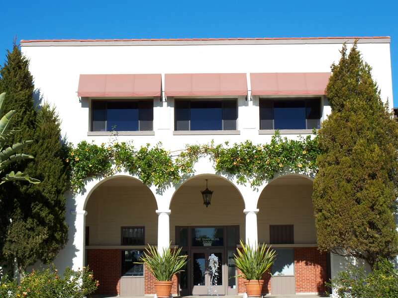 The Quadrangle building, Riviera campus. 2030 Alameda Padre Serra. Santa Barbara, California, USA