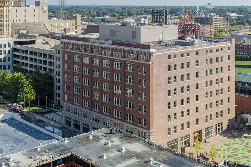 William R. Moore Dry Goods Building Memphis, TN. aka Hein Building, aka Toyota Center. Viewed from the roof of the Peabody Hotel. NRHP ID 82004049