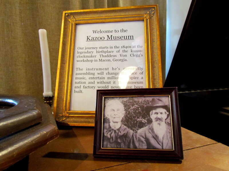 Kazoo museum in a kazoo factory. Take a short factory tour to watch them made and help make one as a souveiner.
