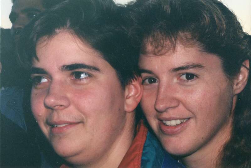 National Coming Out Day Human Rights Campaign COME OUT VOTING RALLY on the Ellipse across from the White House Rose Garden in NW Washington DC on Friday evening 11 October 1996 by Elvert Barnes Photography