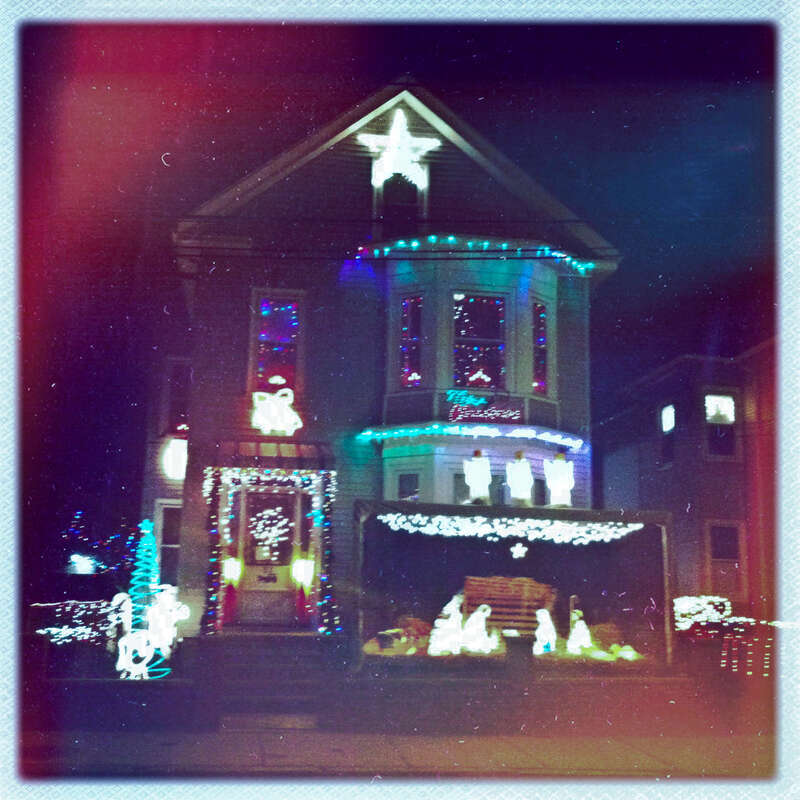 Christmas decor in Massachusetts