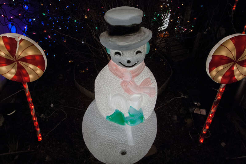 Christmas decor in Massachusetts