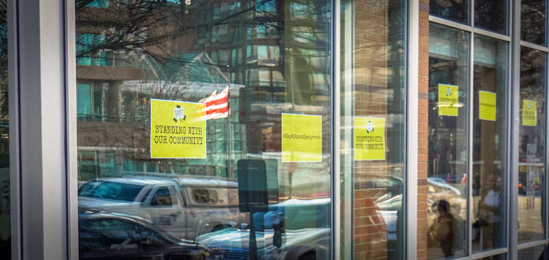 An empty closed Mulebone and Busboys and Poets