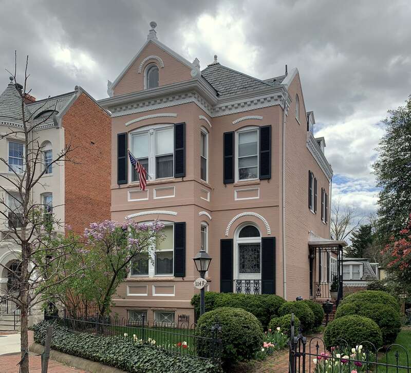 The house located at 3114 R Street NW in the Georgetown neighborhood of Washington, D.C., was built in 1889 and designed by C. A. Harkness. The building is a contributing property to the Georgetown Historic District.