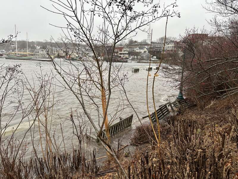 December 2022 storm surge in Camden, Maine