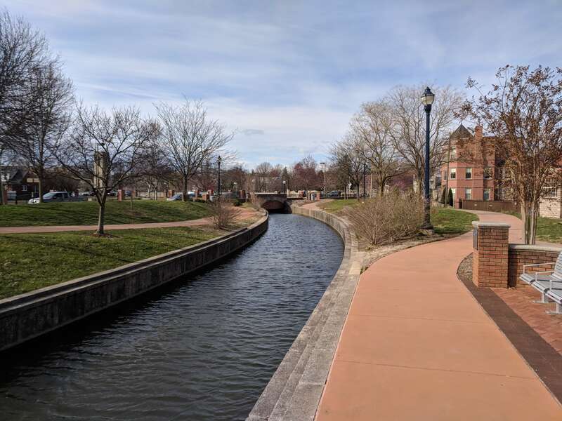 Baker Park in downtown Frederick, Maryland.