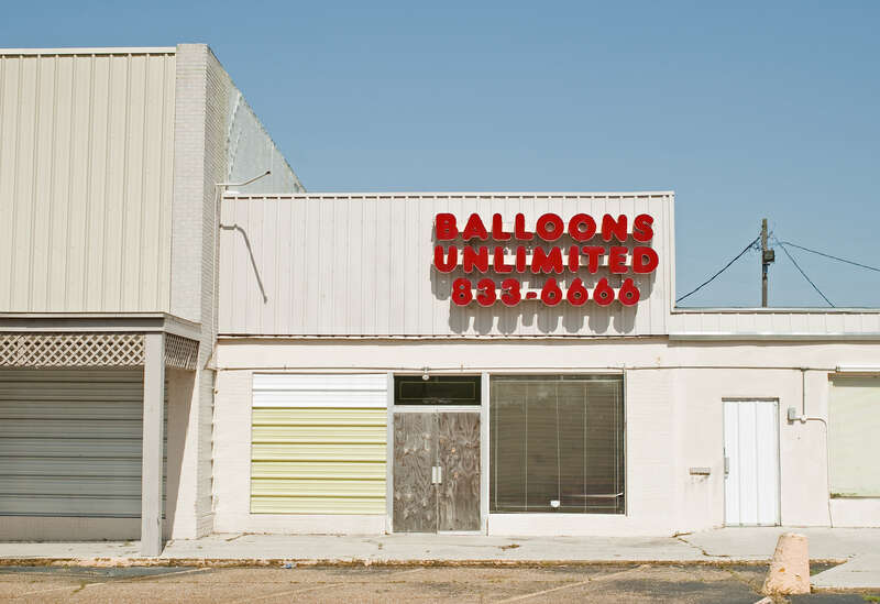 Vacant shopping mall on Jefferson Highway, Old Jefferson, Louisiana. Since demolished.