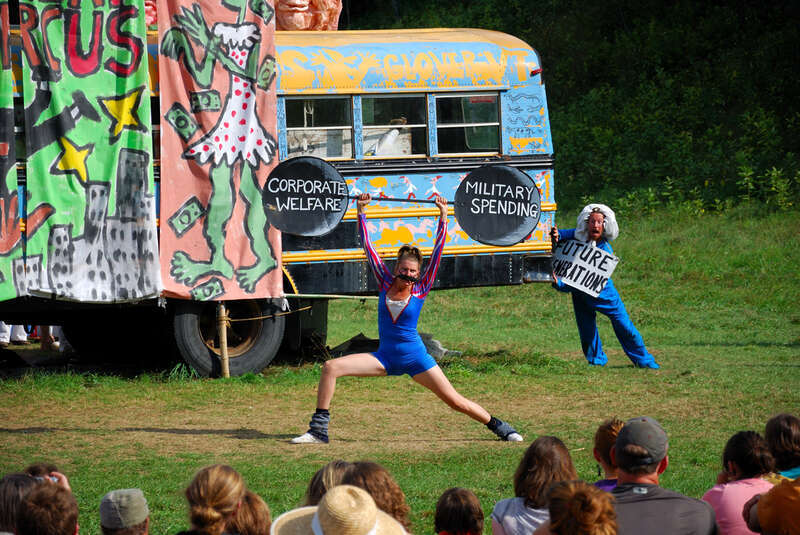Bread and Puppet show in August 2009