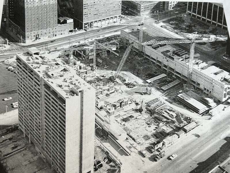 Construction of Reserve Square Early 1970s