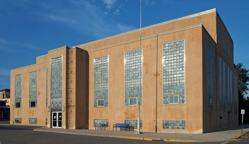 Ely Community Center, 30 S 1st Ave E, Ely, Minnesota, USA.  Viewed from the southwest.  





This is an image of a place or building that is listed on the National Register of Historic Places in the United States of America. Its reference number is