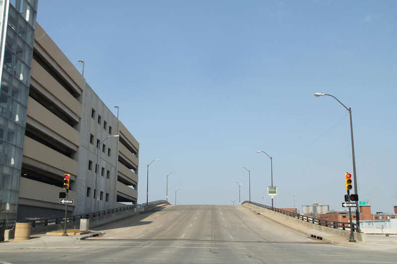 Empty Downtown Tulsa, OK