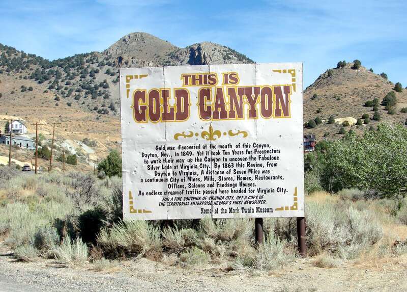 (1 in a 8-picture set)
After a short drive east and then north from Carson, NV, the road narrows and begins to climb and wind through rugged hills.  You pass through a couple little ghost towns and then reach this point, just south of Virginia City,