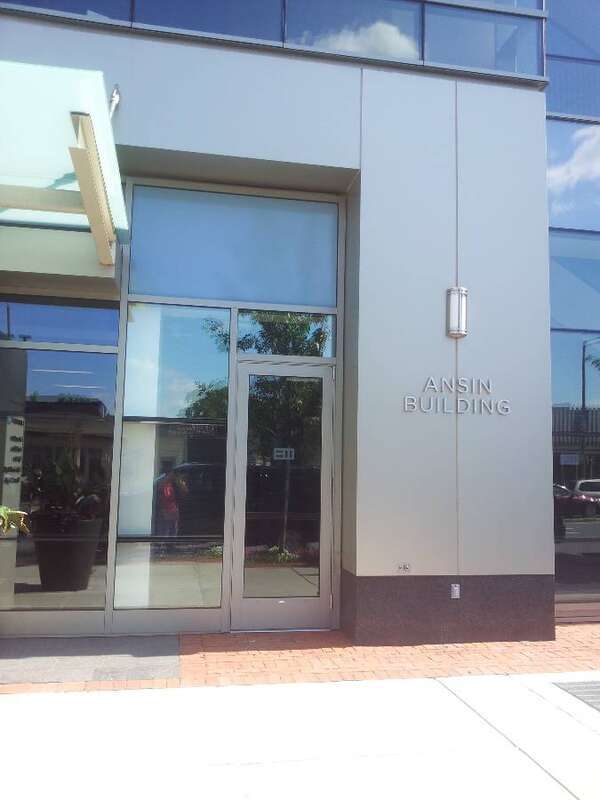 Fenway Health Ansin Building at 1340 Boylston St., Boston, MA.  Ansin Building sign.